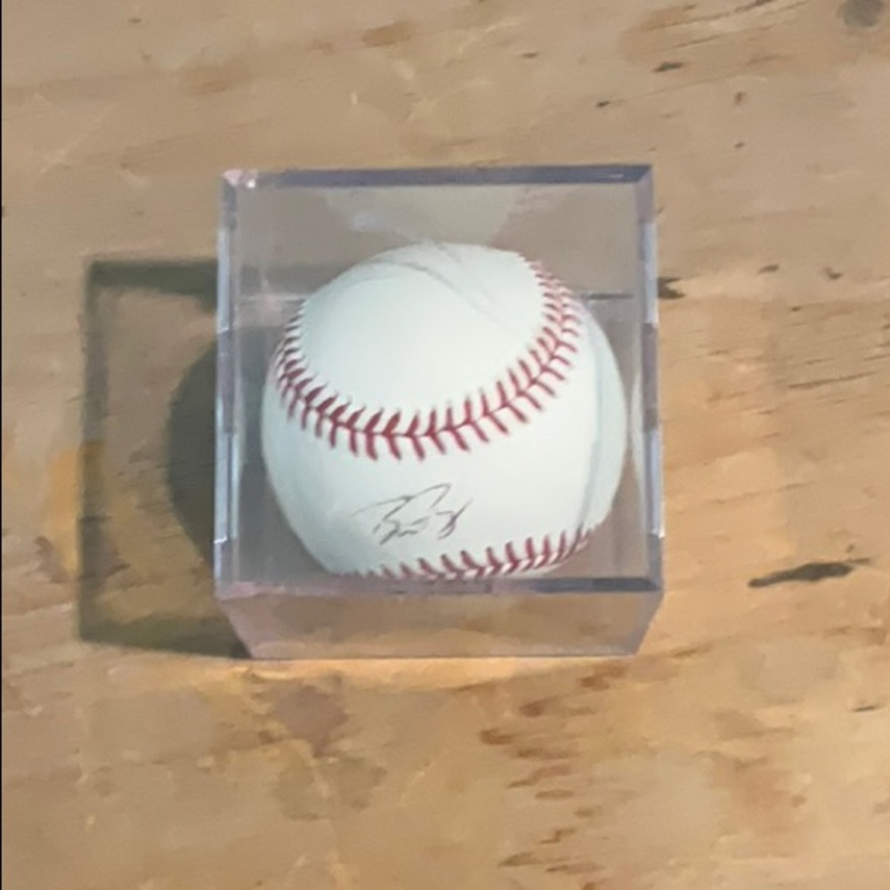 Autographed Baseball by Buster Posey